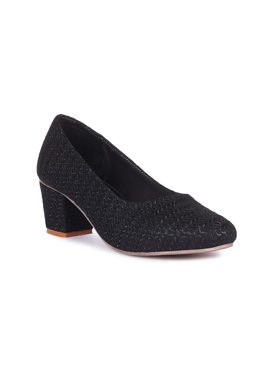 FASHIMO Women Black Block Pumps Price in India