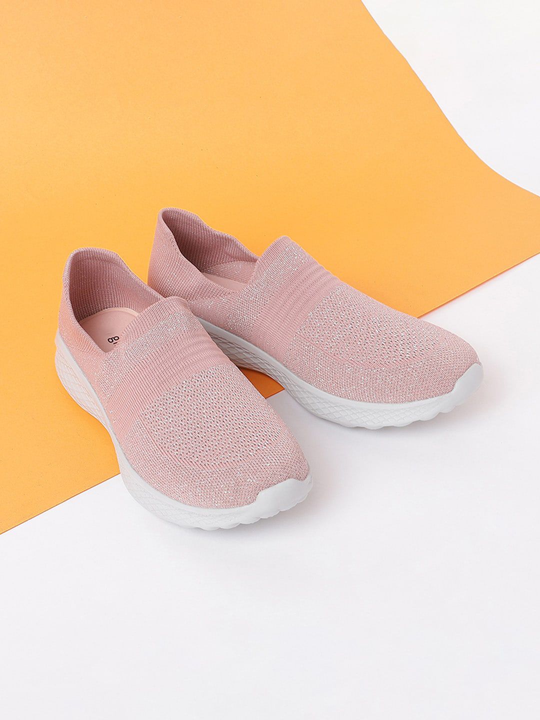 Ginger by Lifestyle Women Pink Slip-On Sneakers Price in India