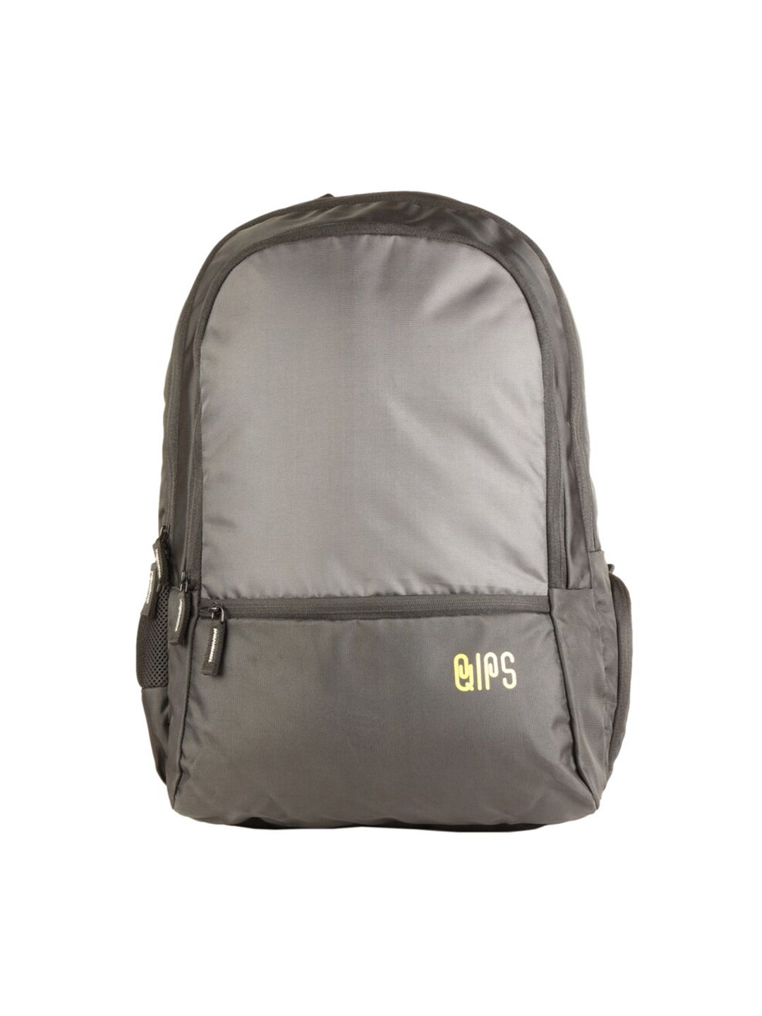 QIPS Unisex Grey Colourblocked Backpack Price in India