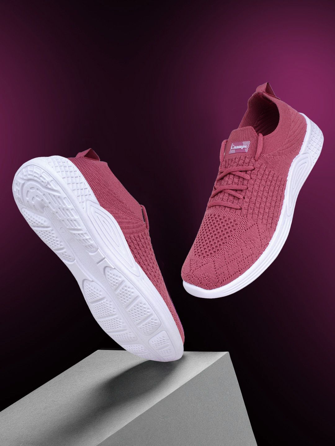 Champs Women Pink Woven Design Sneakers Price in India