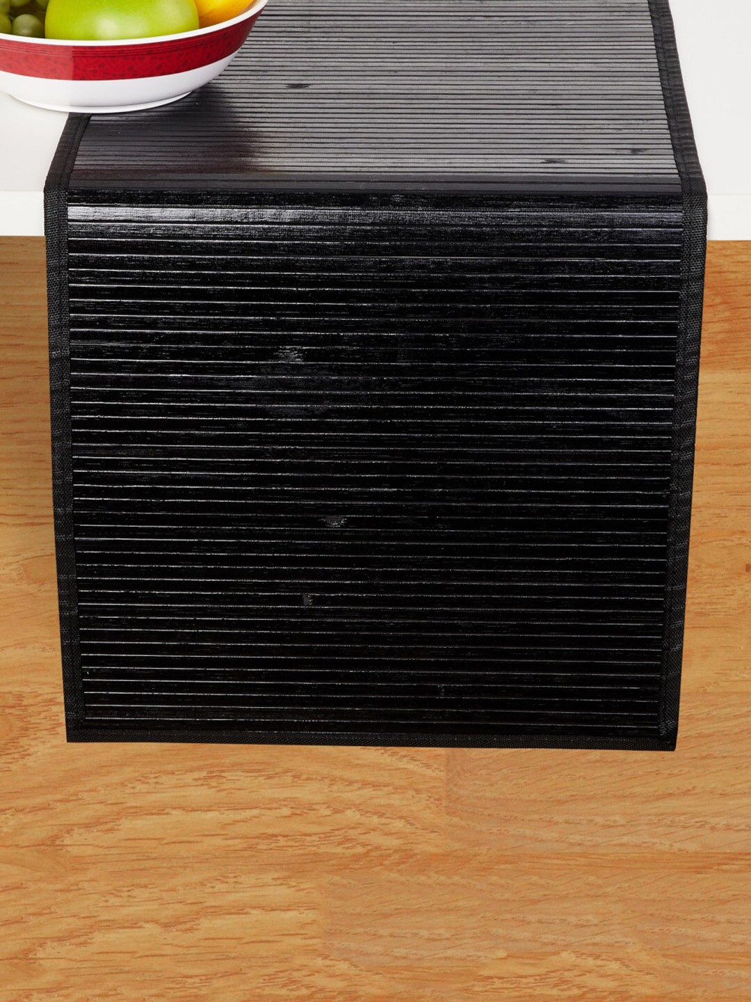 Home Centre Black Textured Bamboo Table Runner Price in India