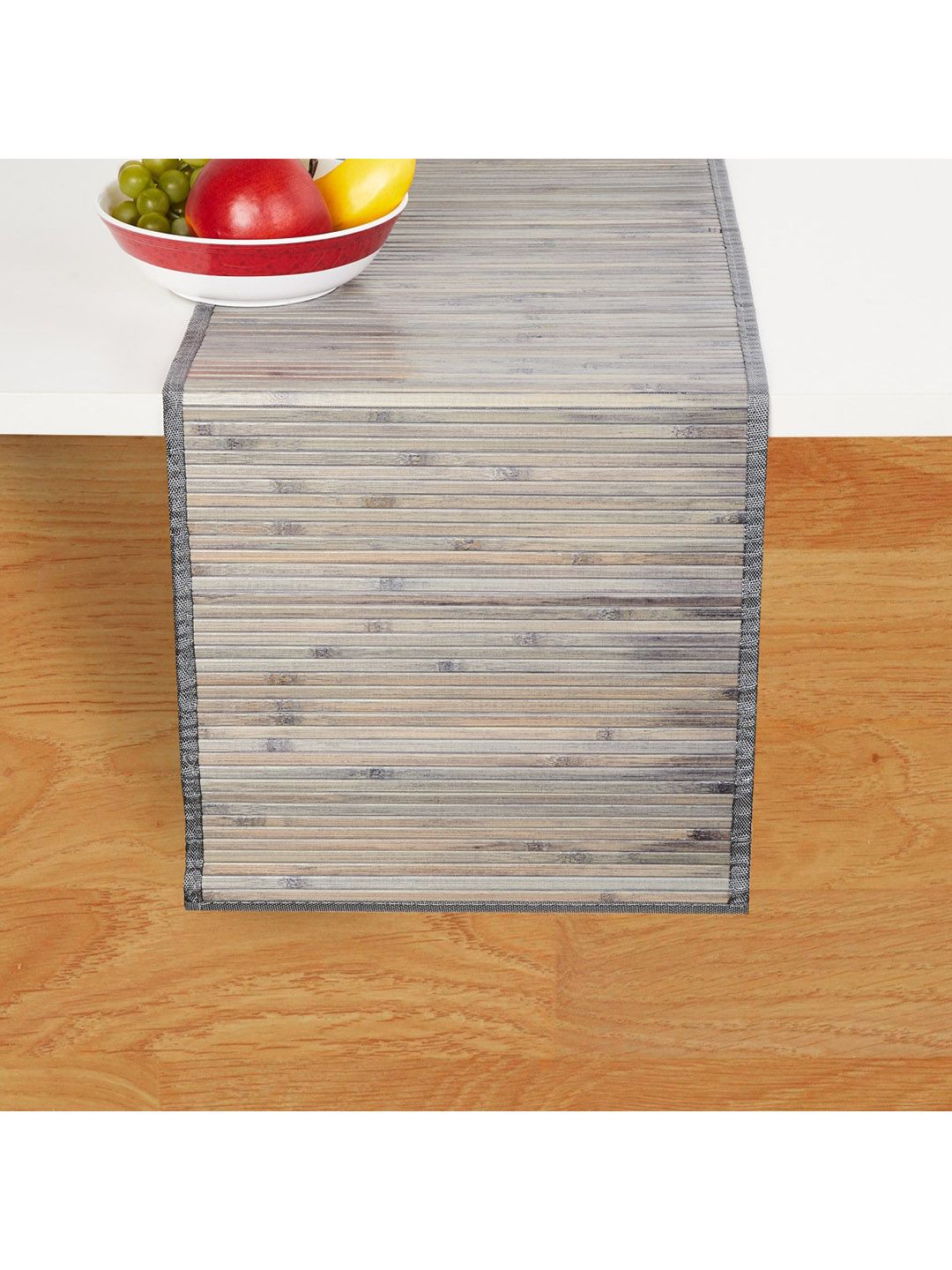 Home Centre Grey Textured Bamboo Table Runner Price in India