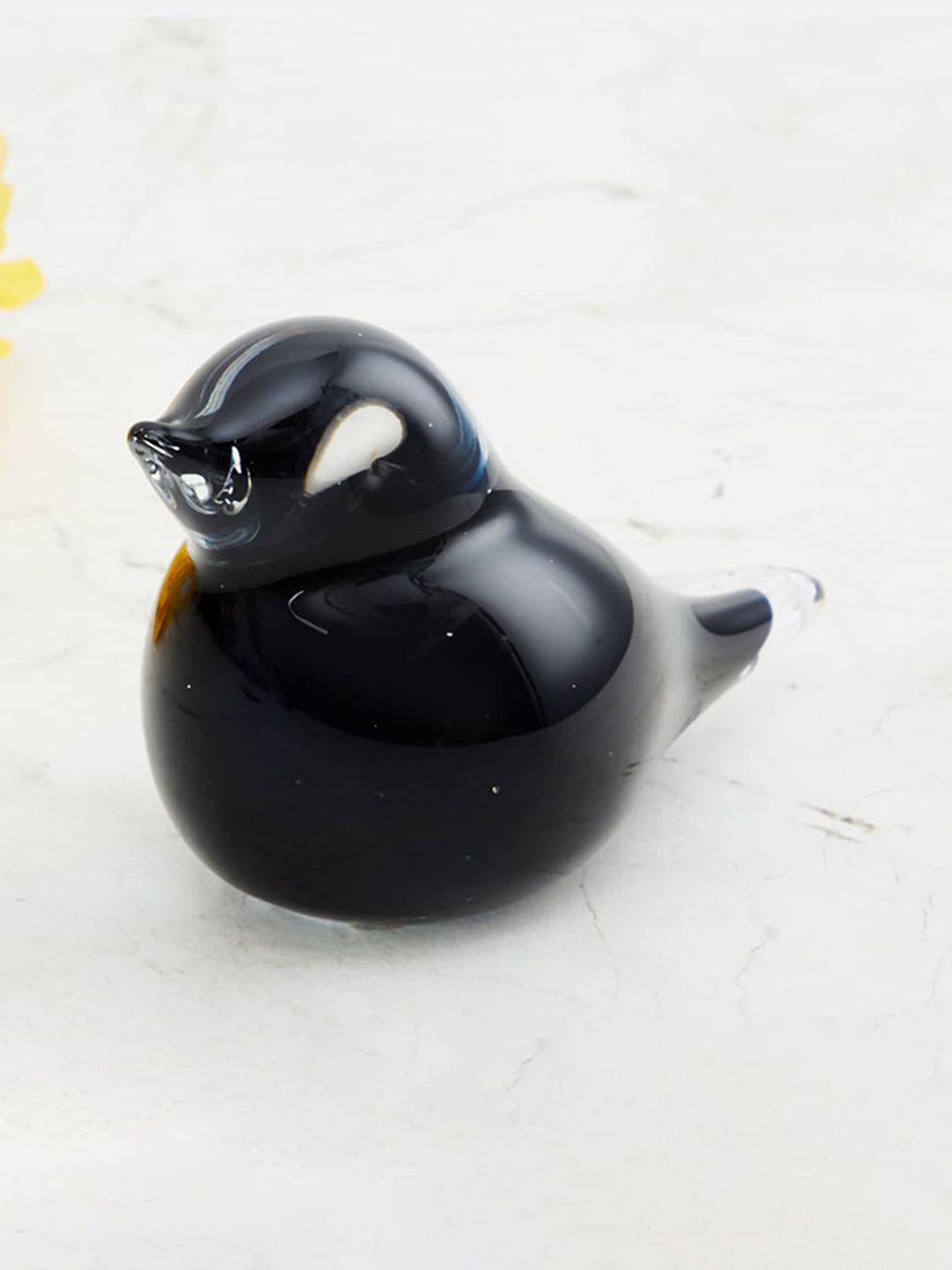 Home Centre Black Solid Glass Bird Figurine Showpieces Price in India