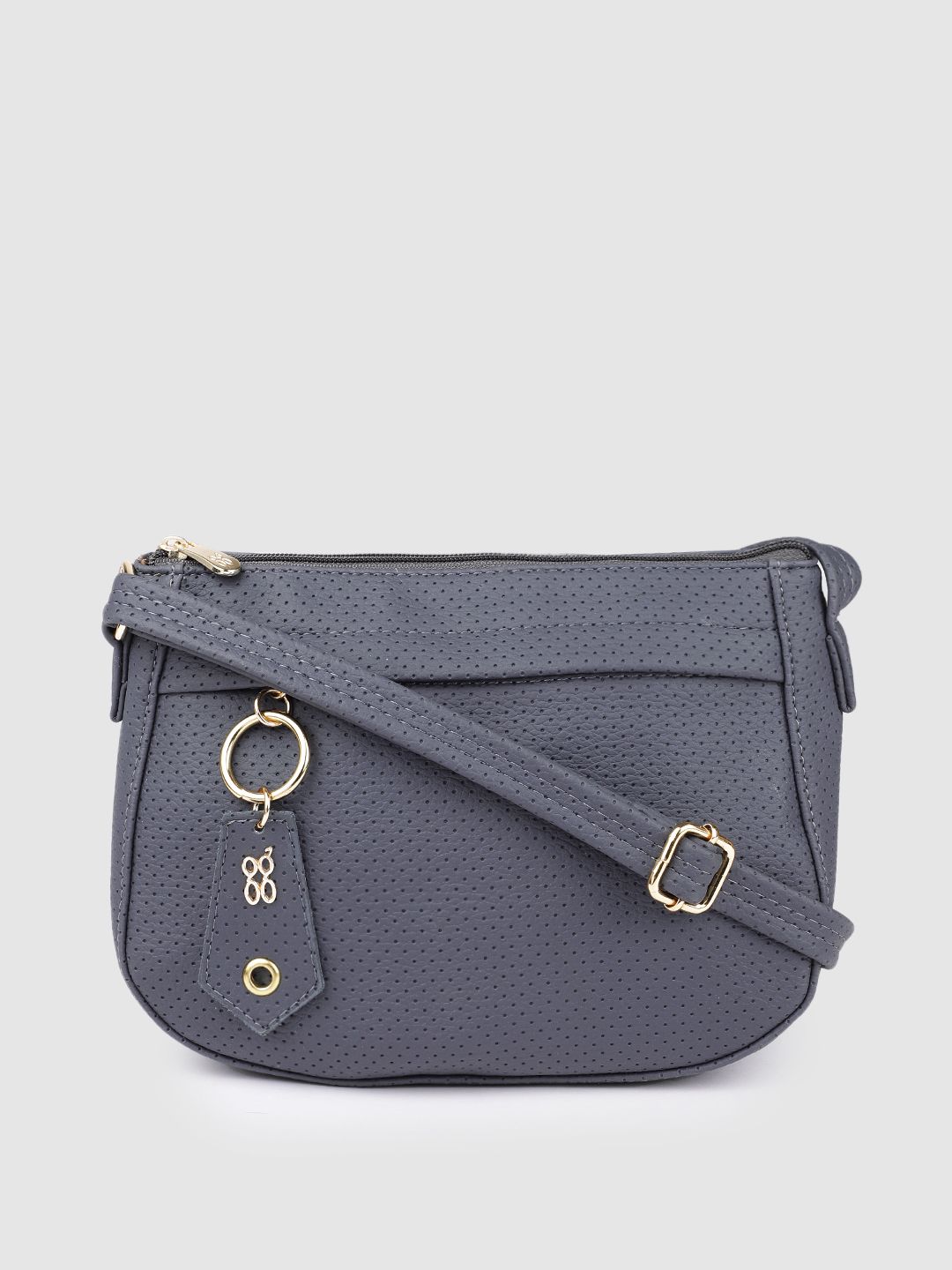 Baggit Women Blue Textured Sling Bag Price in India