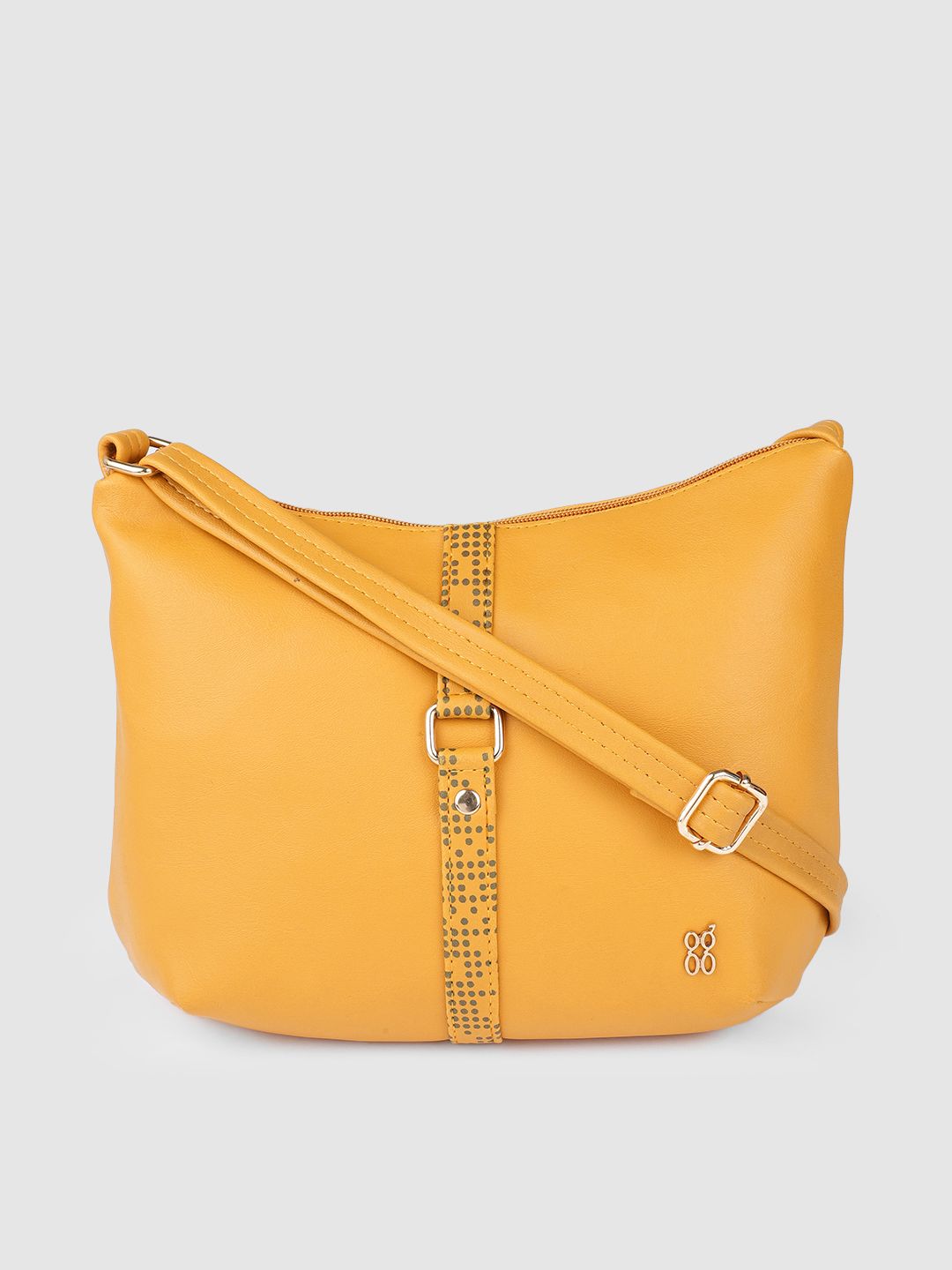 Baggit Yellow Solid Sling Bag Price in India