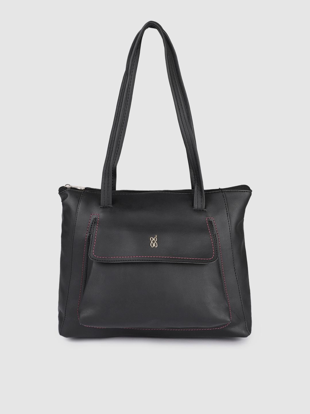 Baggit Black Structured Shoulder Bag Price in India