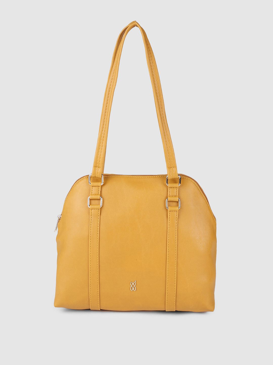 Baggit Yellow Structured Handheld Bag Price in India