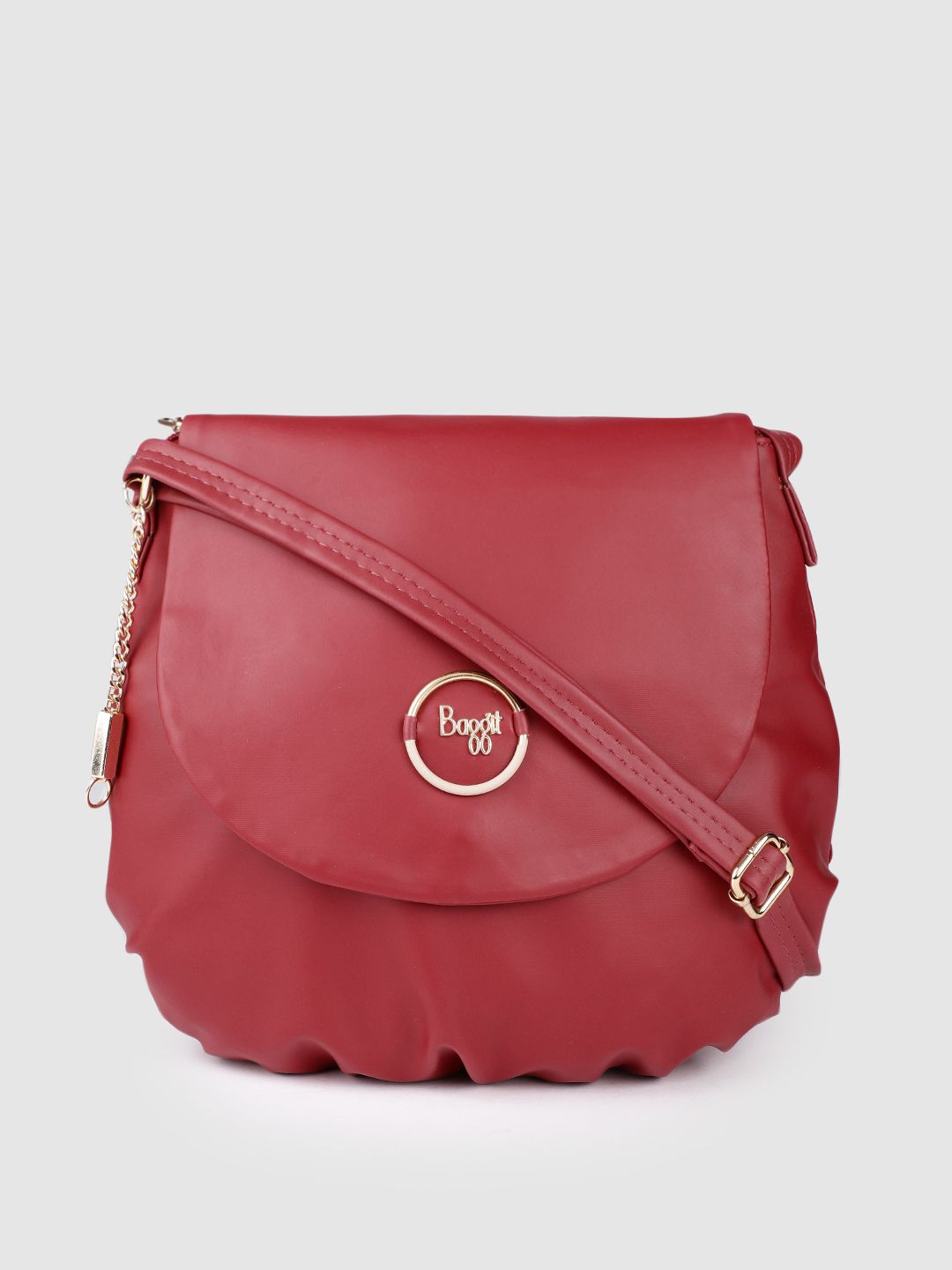 Baggit Red Structured Sling Bag Price in India