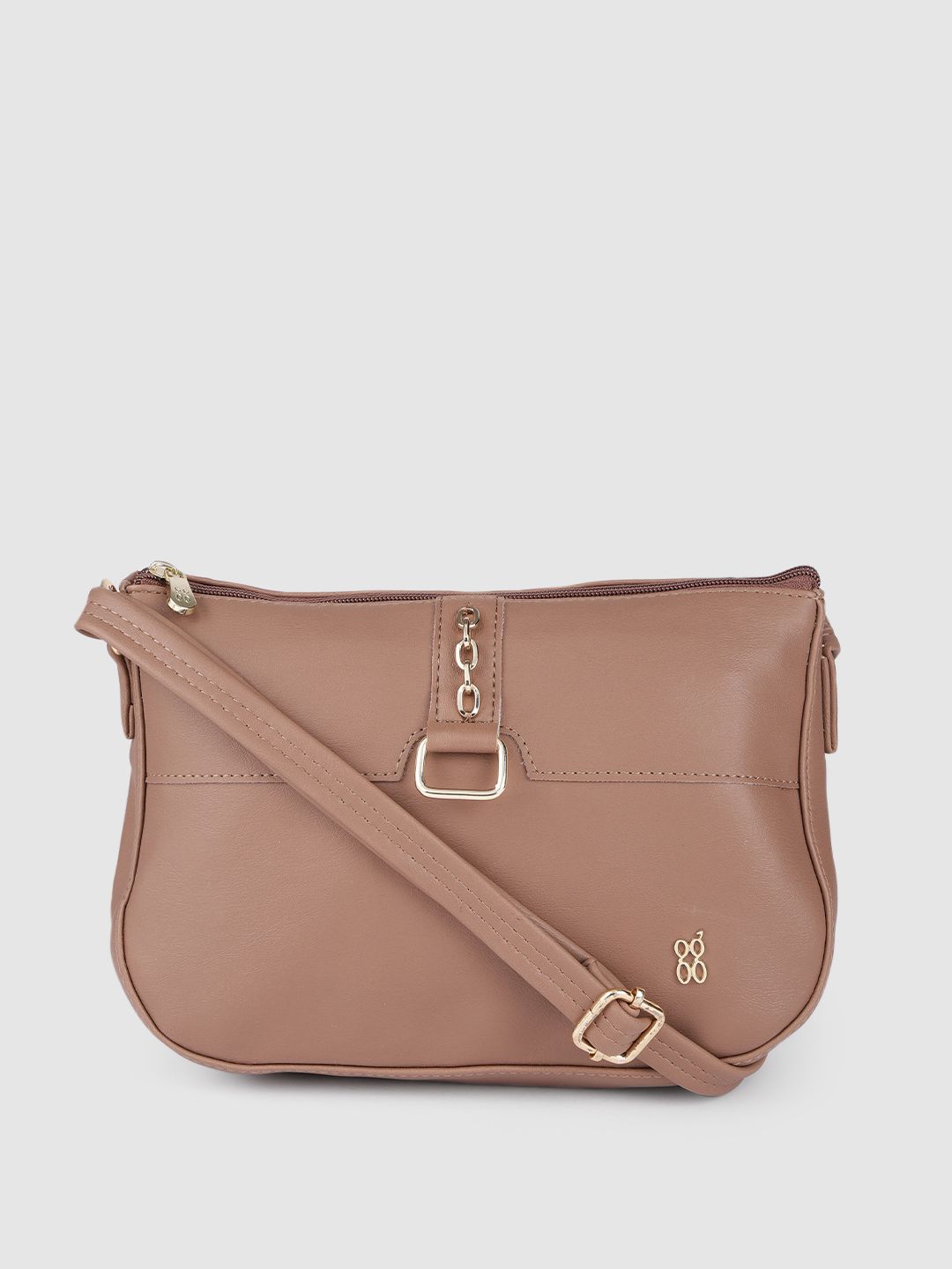 Baggit Beige Solid Sling Bag Price in India