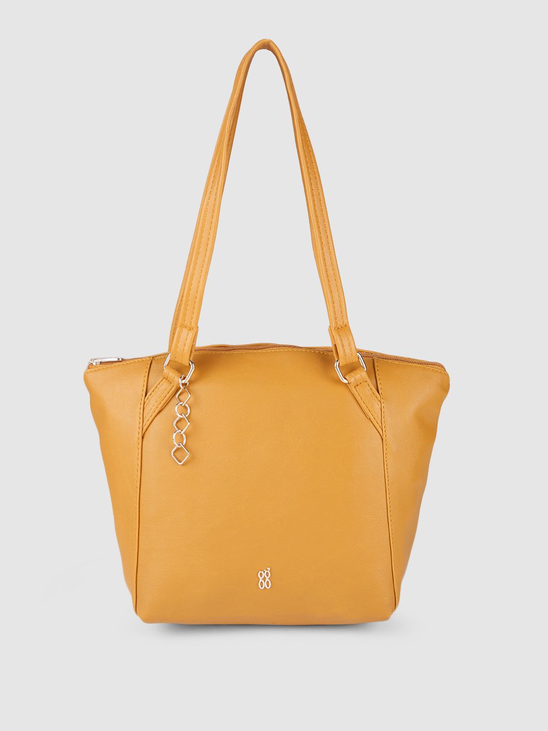 Baggit Yellow Structured Handheld Bag Price in India