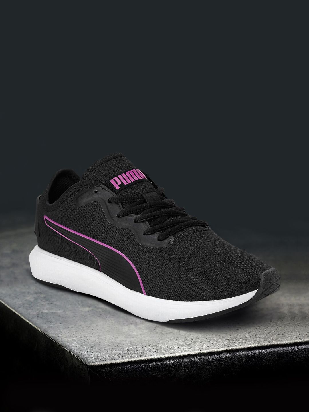 Puma Unisex Black Softride Cruise Bold Walking Shoes Price in India