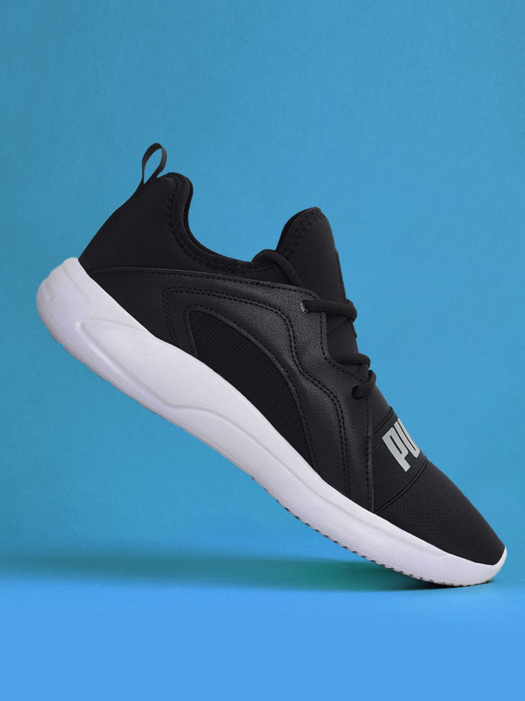 Puma Black Logo Printed Running Shoes Price in India