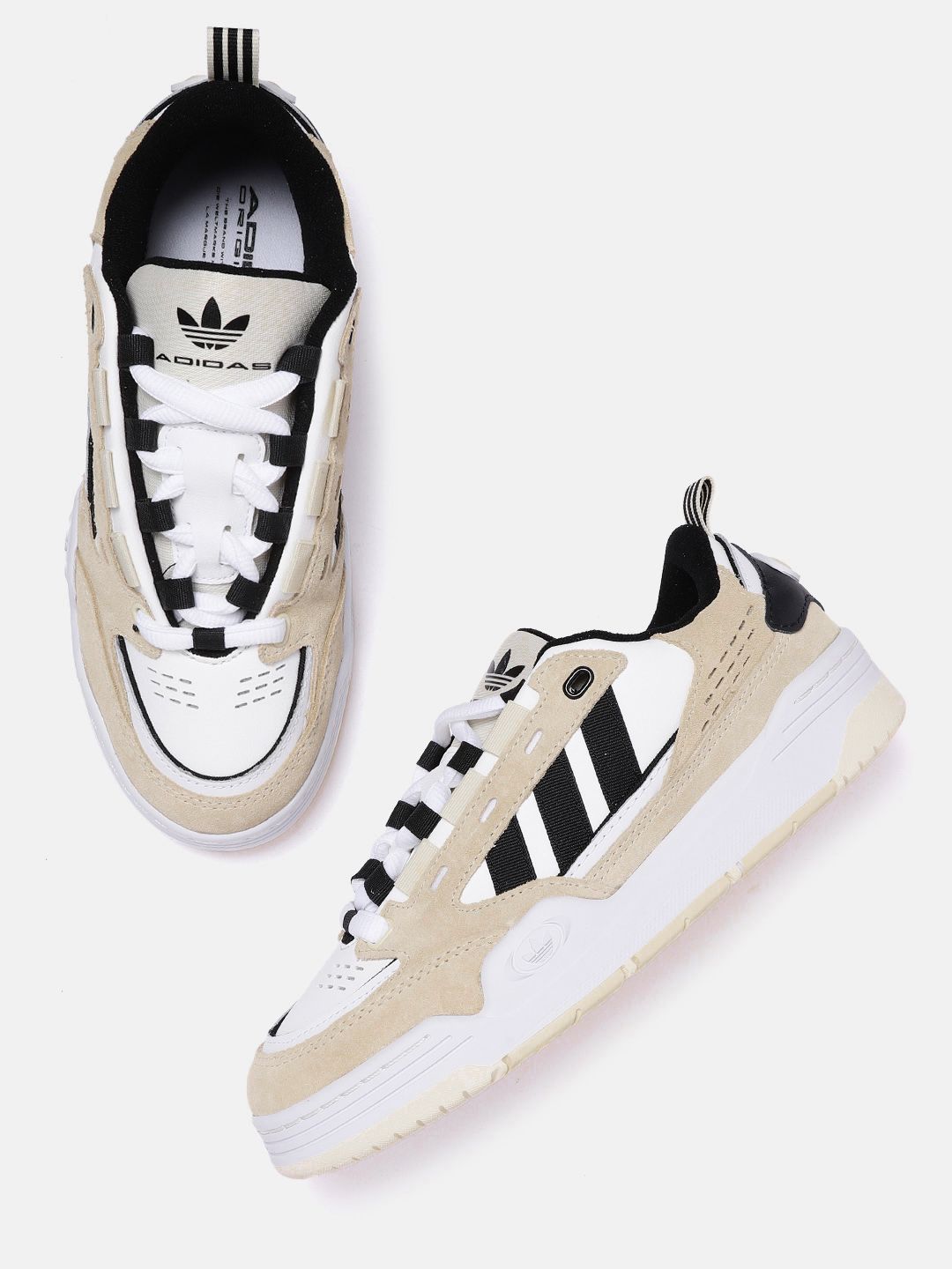 ADIDAS Originals Women White & Black Colourblocked ADI2000 Sneakers Price in India