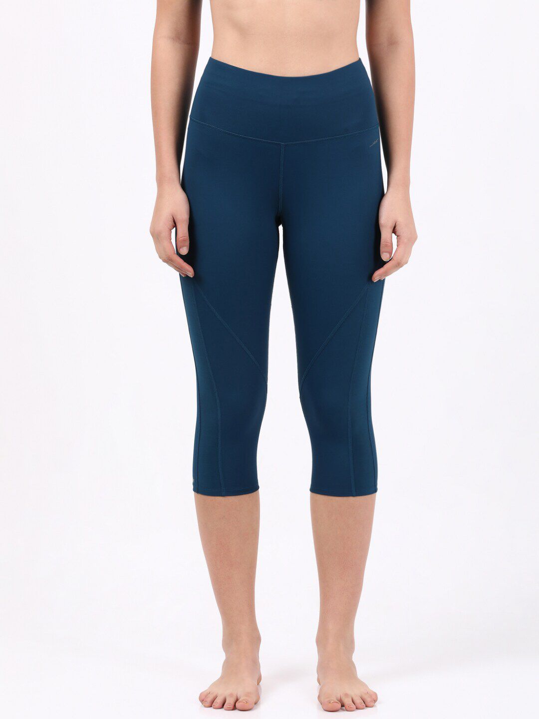 Jockey Women Blue Solid Tights Price in India