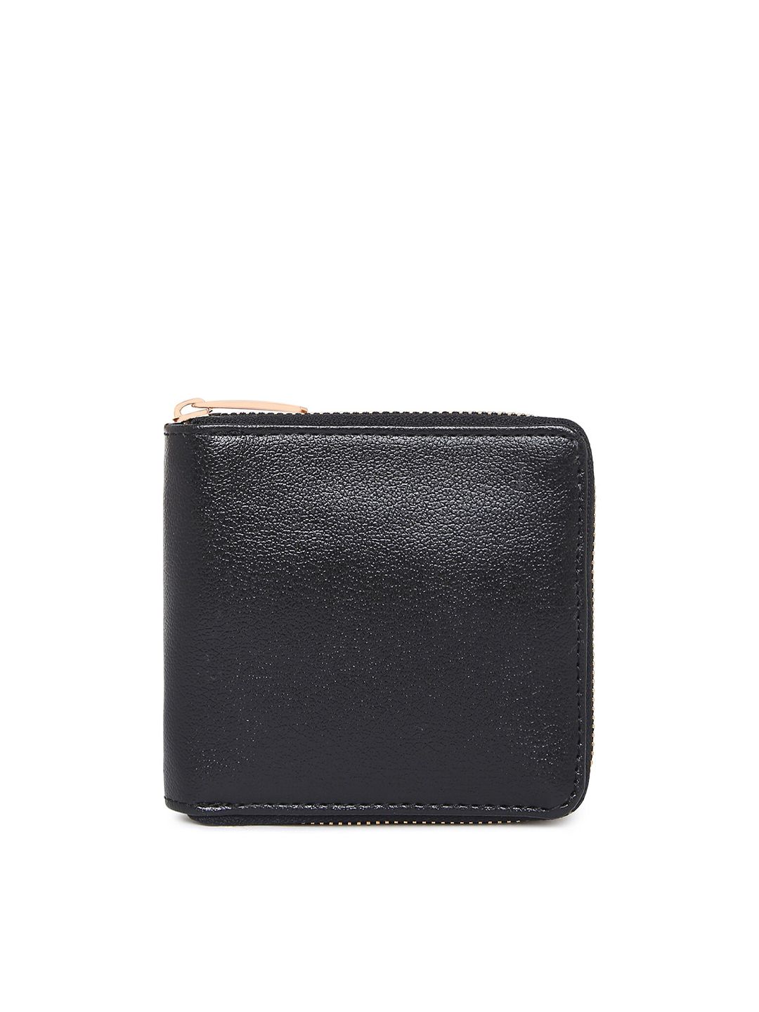 KLEIO Women Black PU Zip Around Wallet Price in India