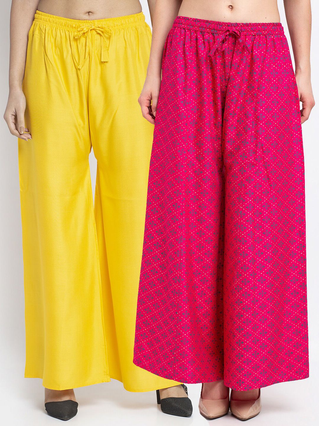 Jinfo Women Pack of 2 Palazzos Price in India