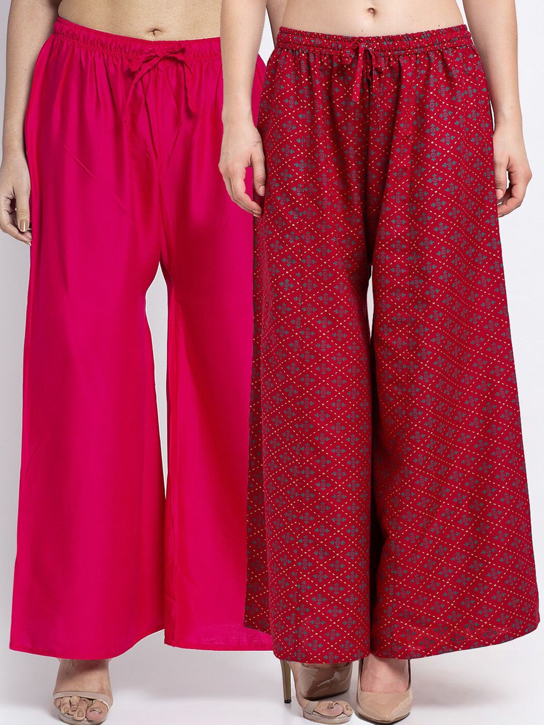 Jinfo Women Pack of 2 Palazzos Price in India