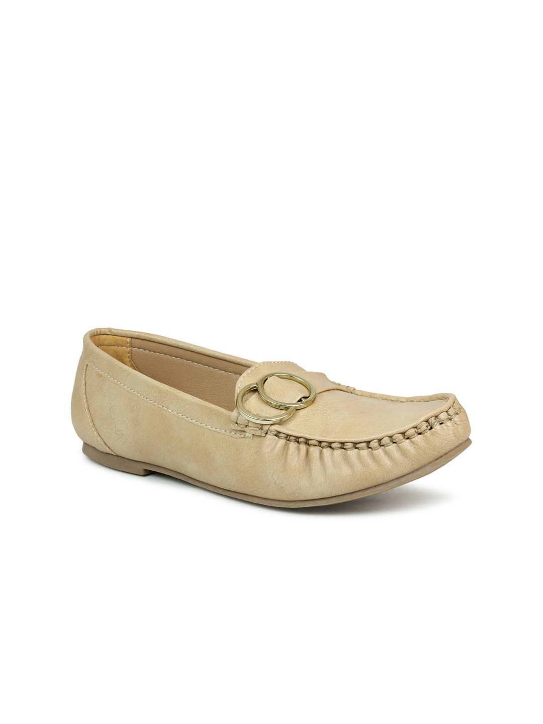 DESIGN CREW Women Beige Loafers Price in India