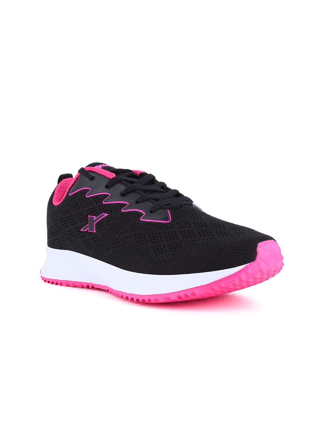 Sparx Women Black Mesh Running Non-Marking Shoes Price in India