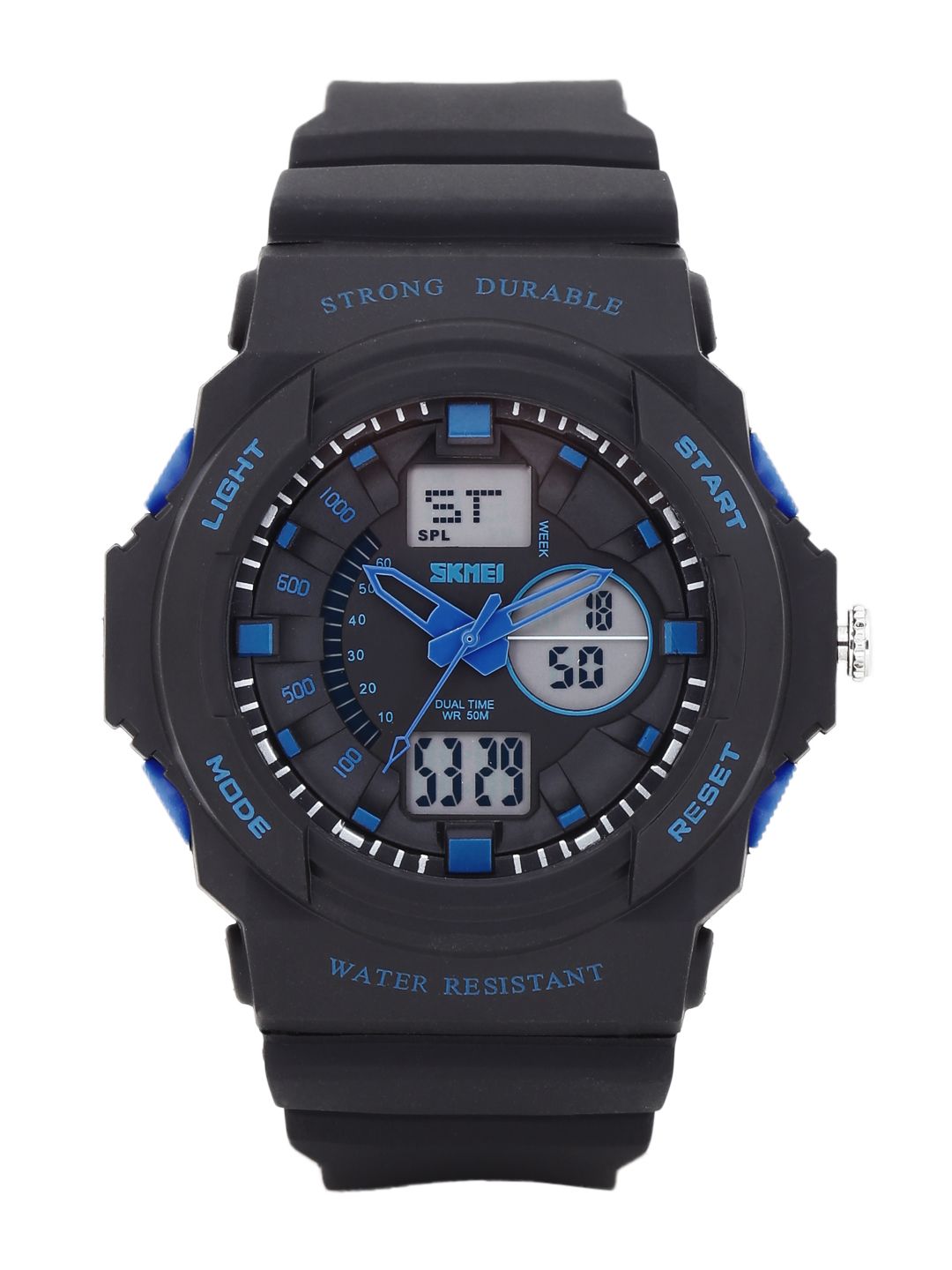 Skmei Men Black Analogue & Digital Chronograph Watch 995-BL