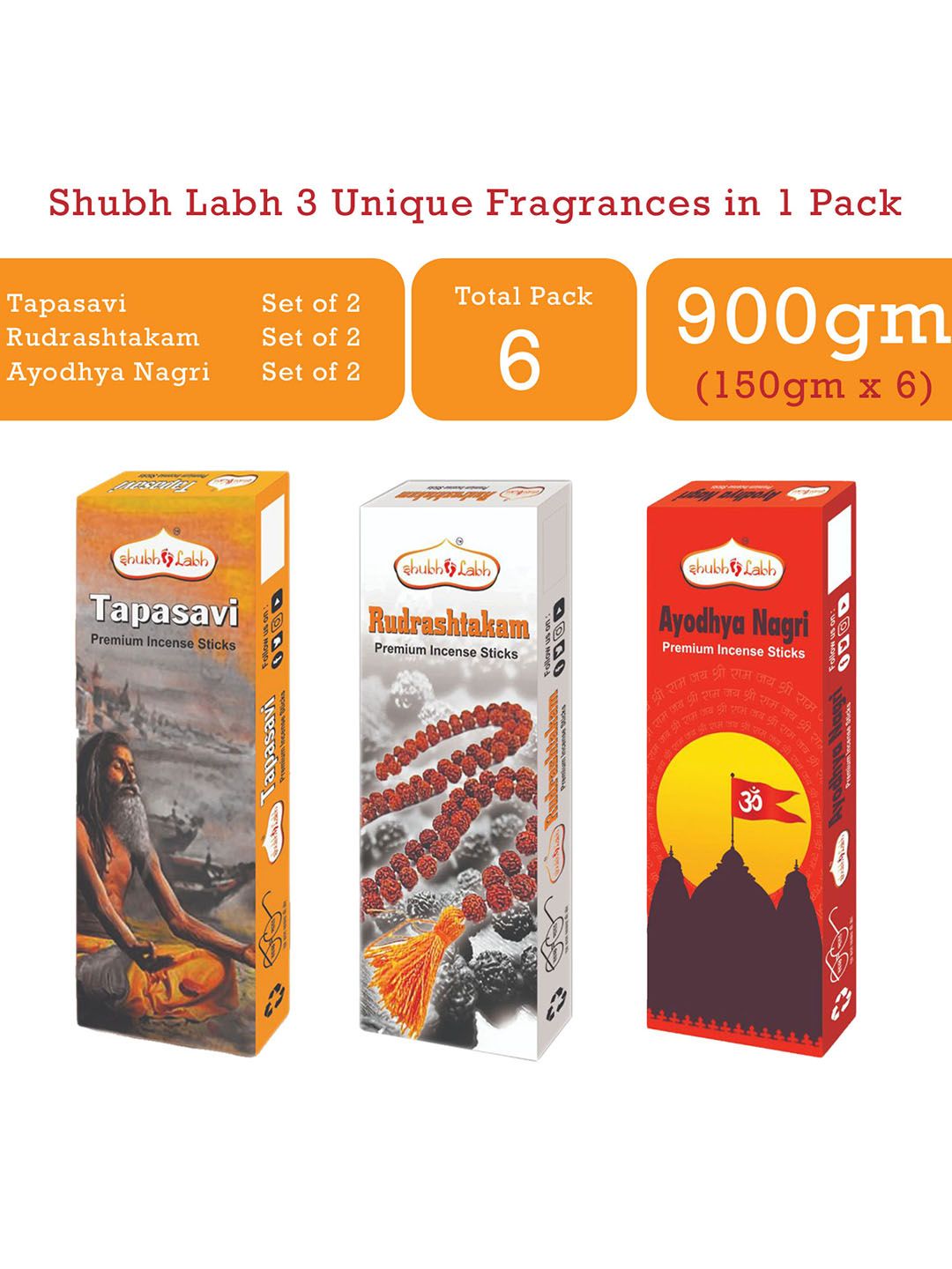 Shubh Labh Pack Of 6 Incense Sticks Price in India