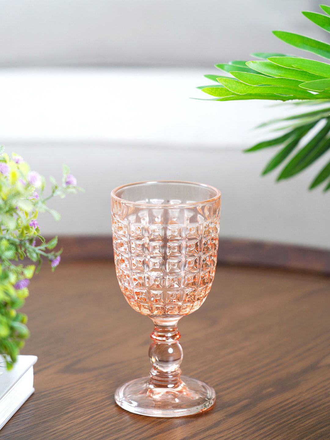 Pure Home and Living Set of 6 Alma Blush Wine Glasses Price in India