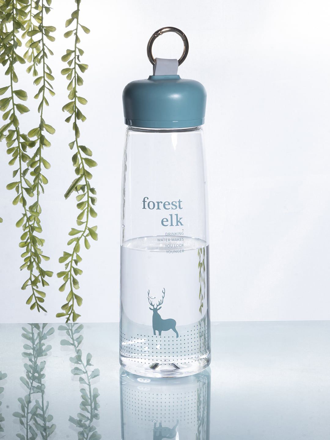 MARKET99 Olive Green Printed Water Bottle 630 Ml Price in India