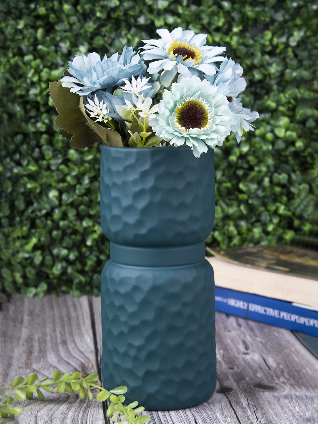 MARKET99 Olive Textured Ceramic Vase Price in India