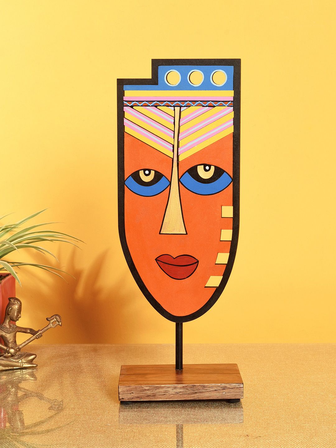 AAKRITI ART CREATIONS Multicoloured Jolly Jessica Table Decor Mask Price in India