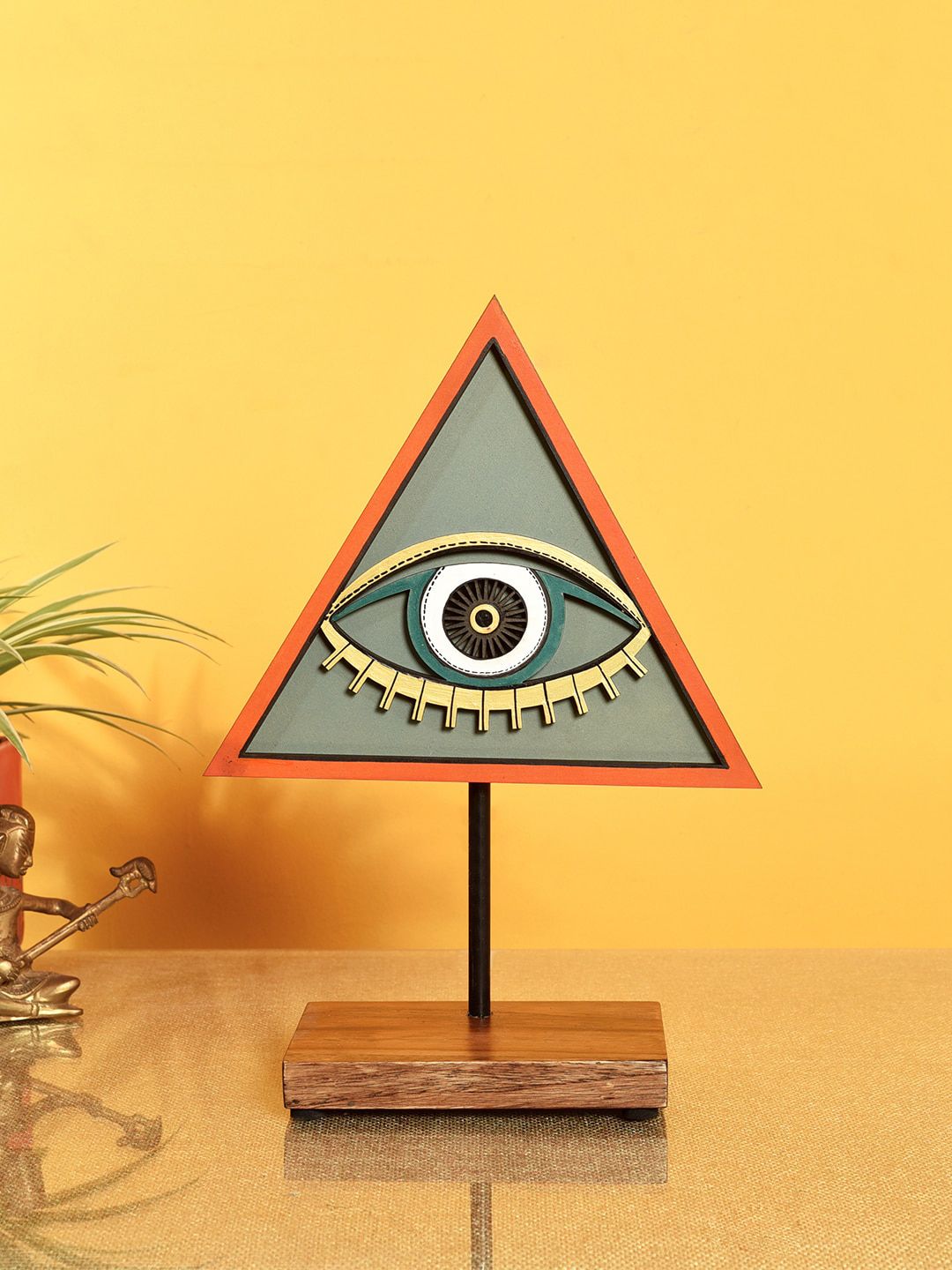 AAKRITI ART CREATIONS Multicolored The Illuminating Eyes Table Decor Stand Price in India