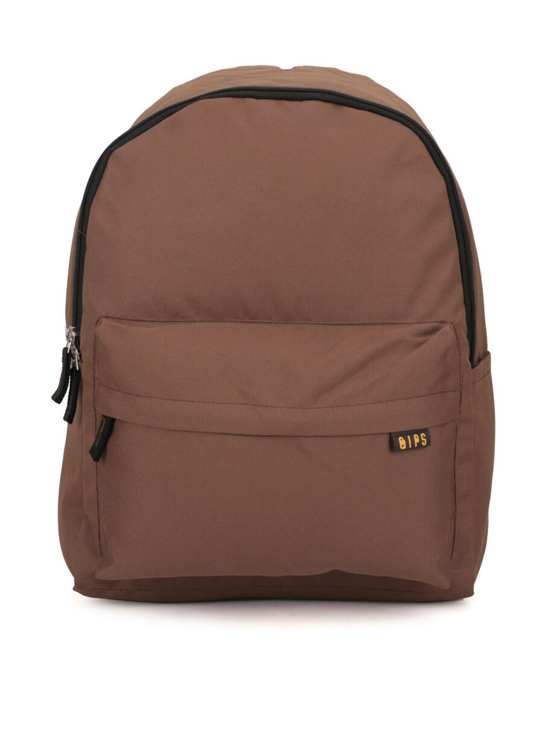 QIPS Unisex Brown Solid Backpack Price in India