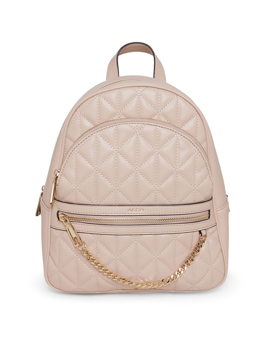 ALDO Women Beige Solid Backpack Price in India