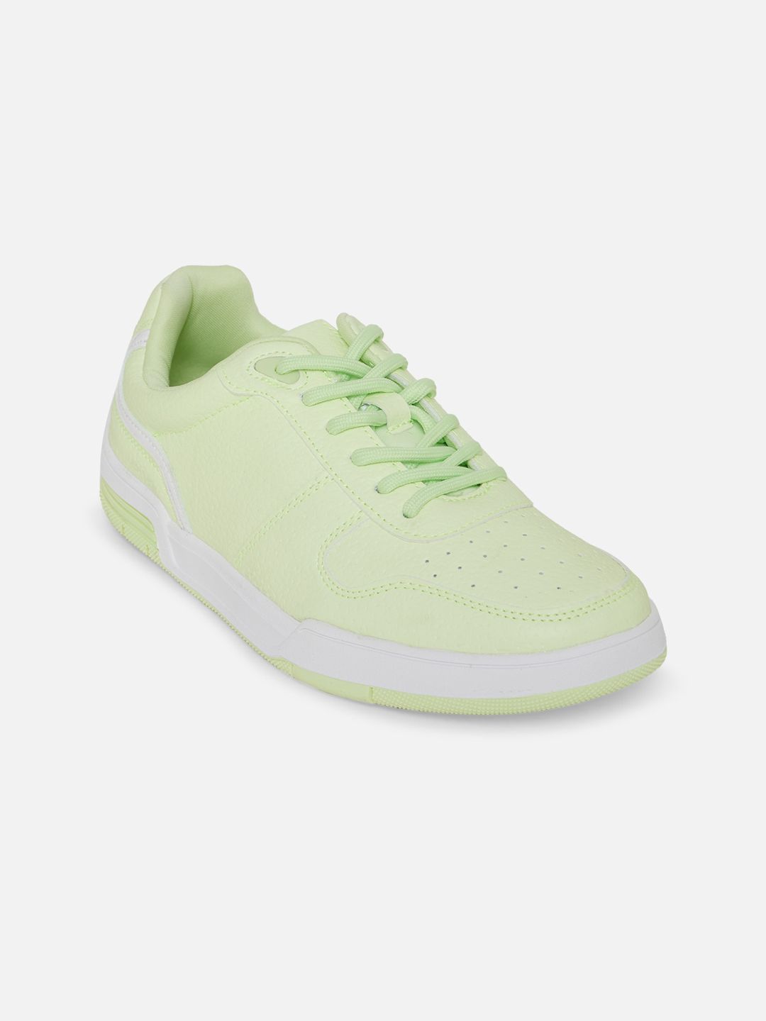 Call It Spring Women Green Perforations Sneakers Price in India