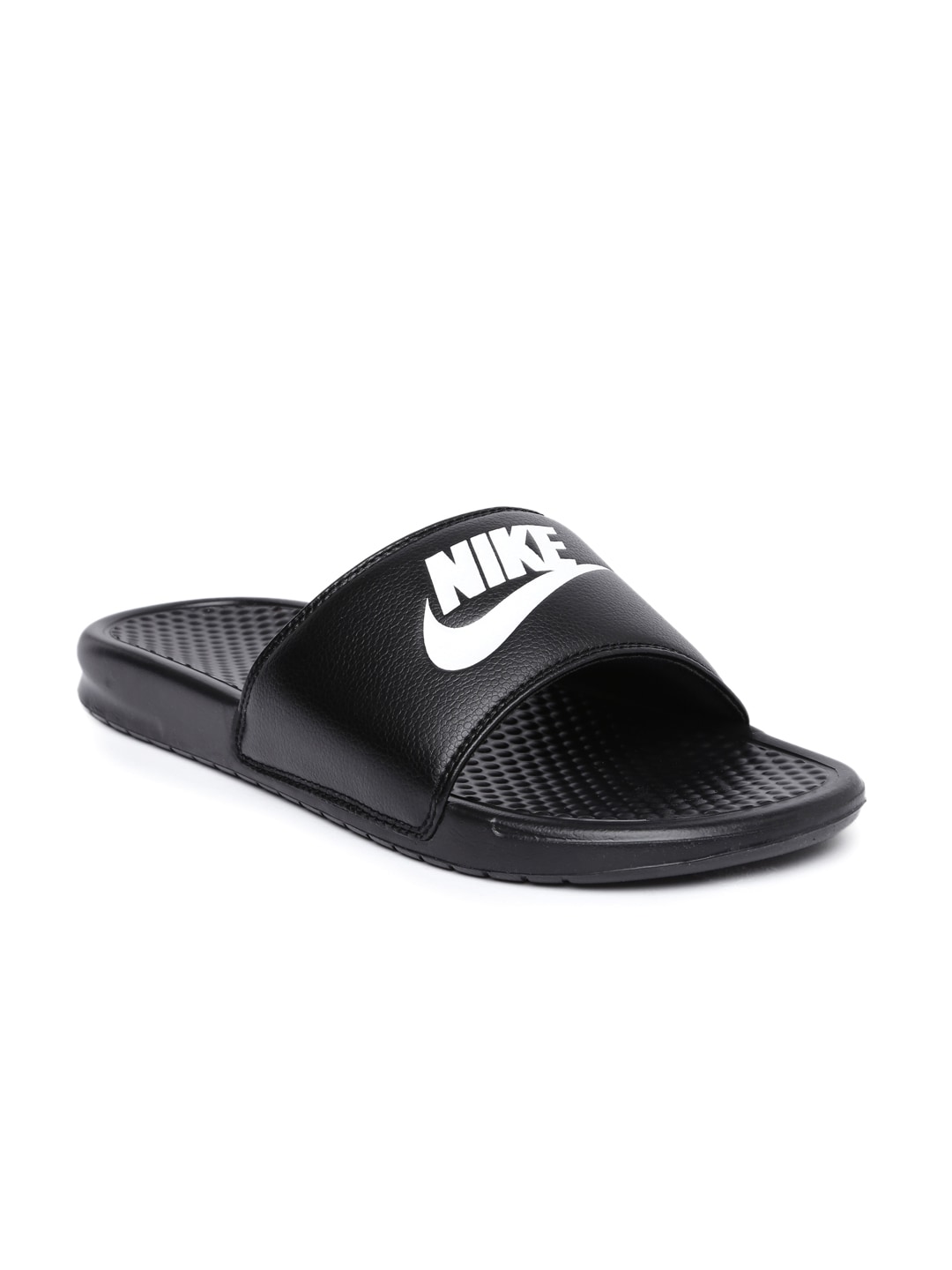 black nike flip flops