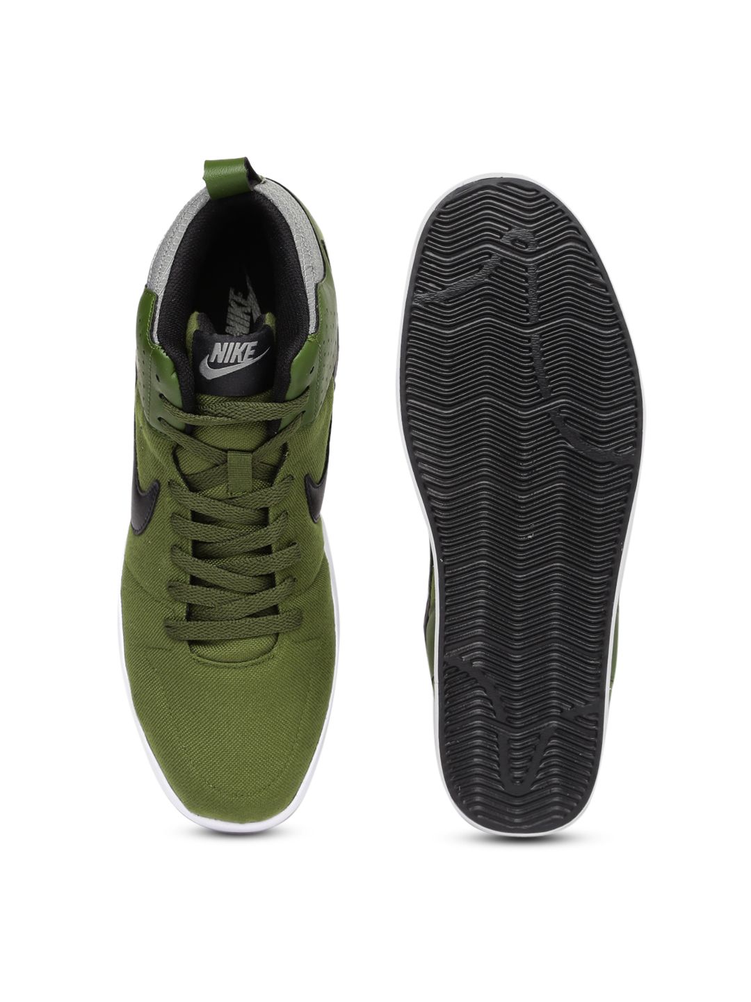 nike liteforce iii mid green sneakers