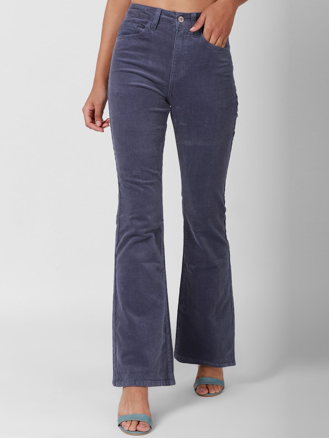 FOREVER 21 Women Blue Wide Leg Jeans Price in India