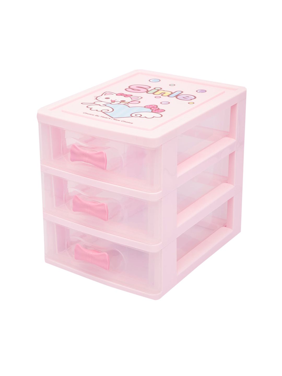 MARKET99 Pink Solid 3-Layered Drawer Organisers Price in India
