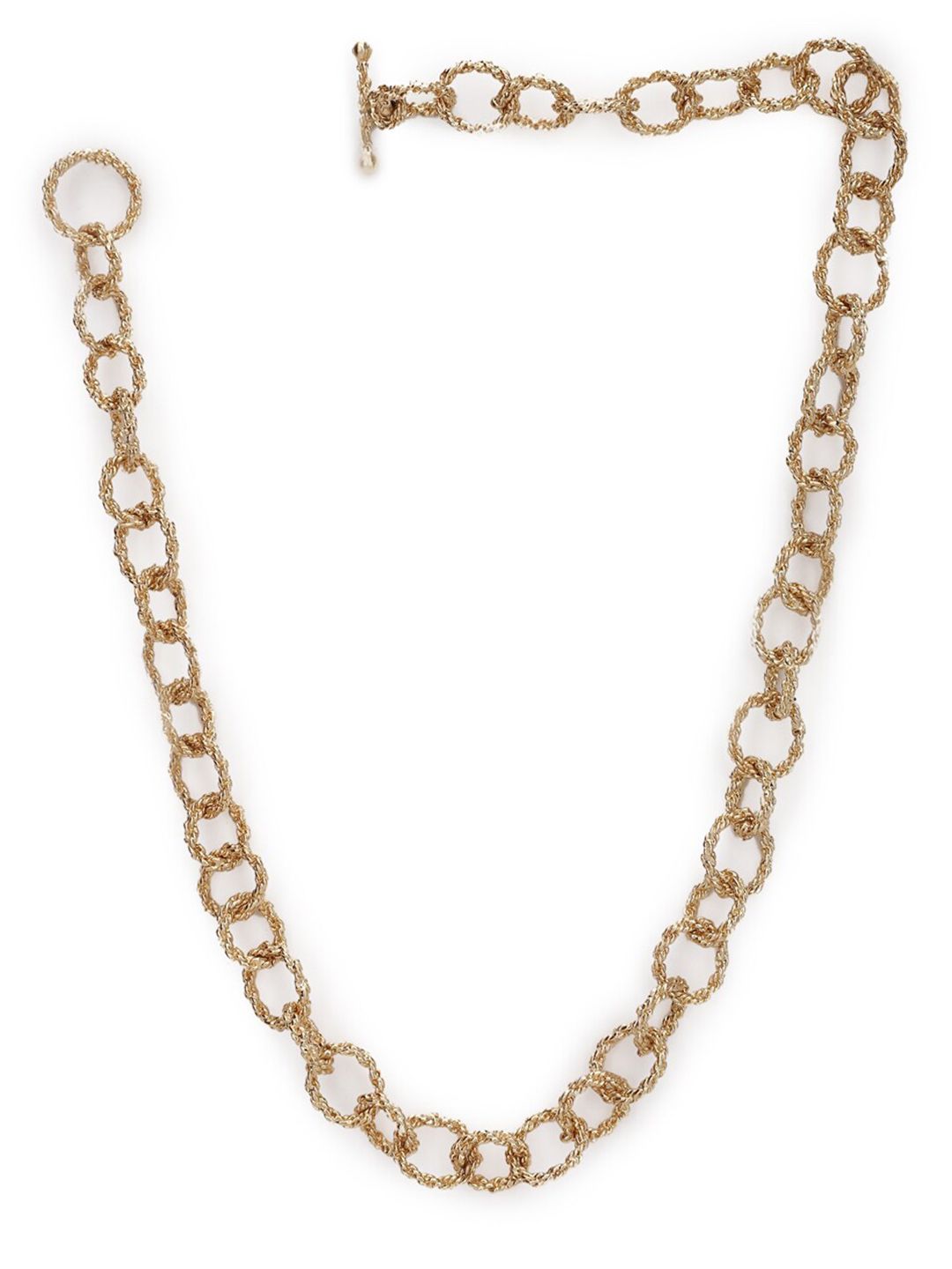 FOREVER 21 Women Gold-Toned Minimal Necklace Price in India