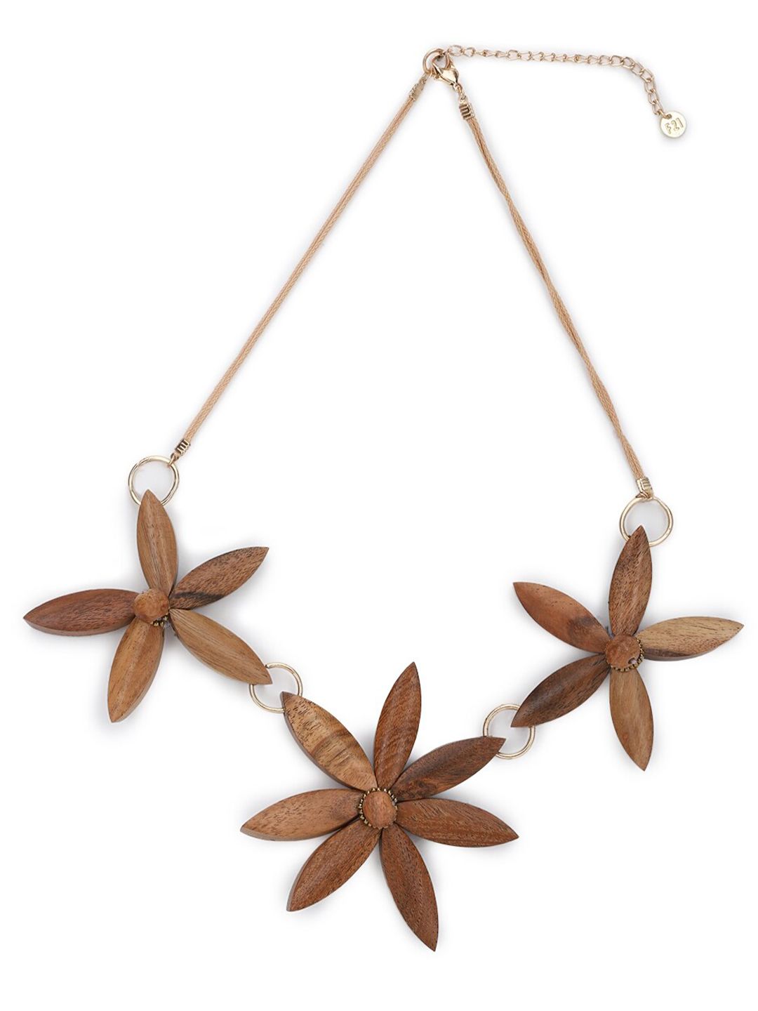 FOREVER 21 Brown Floral Necklace Price in India