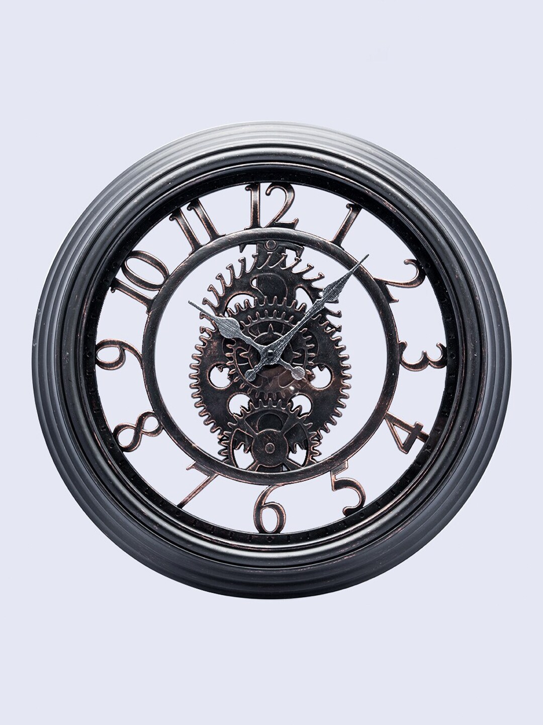 MARKET99 Black Textured Traditional Wall Clock Price in India