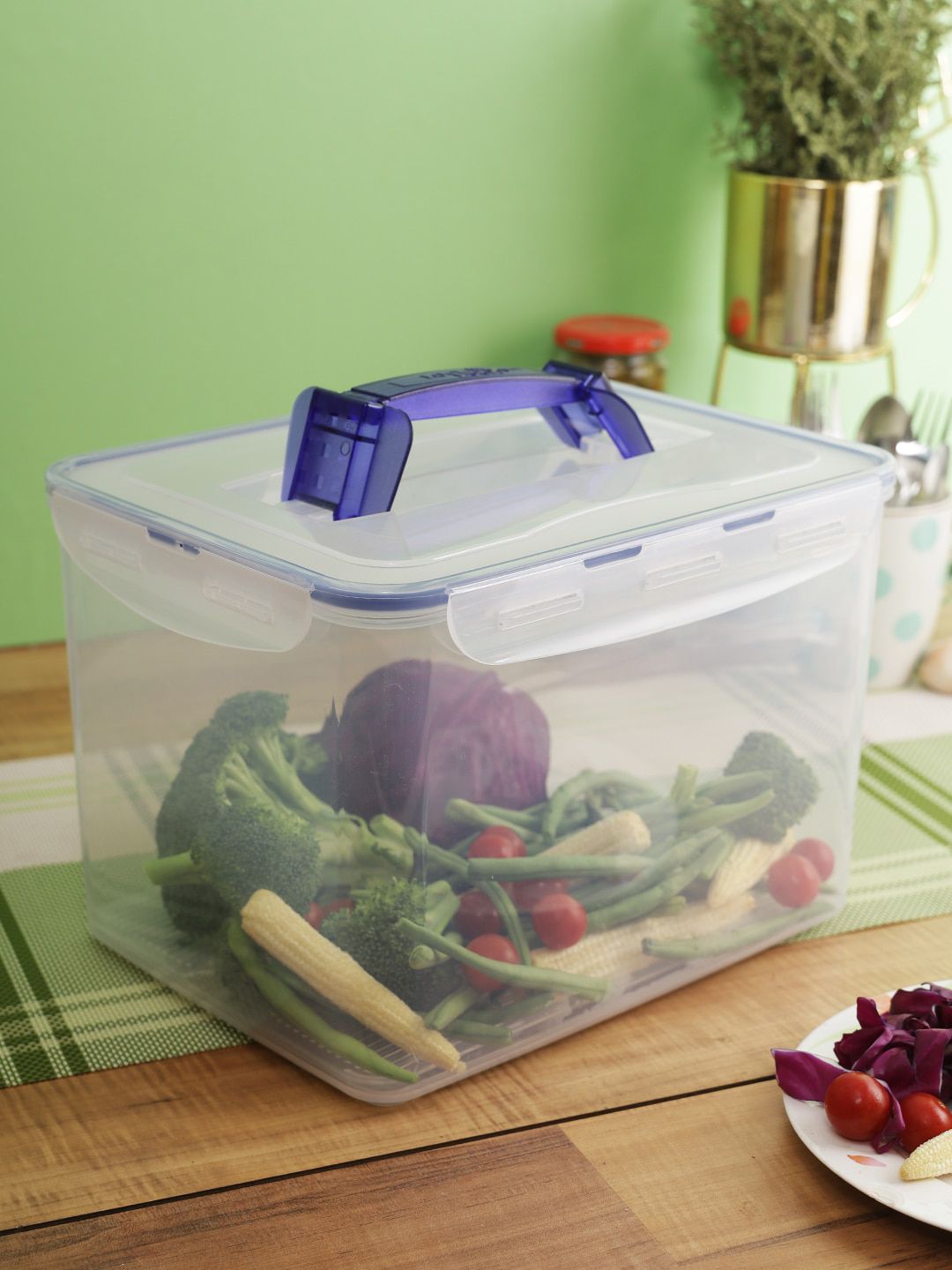 Lock & Lock Transparent Food Storage Container with Tray 10 L Price in India