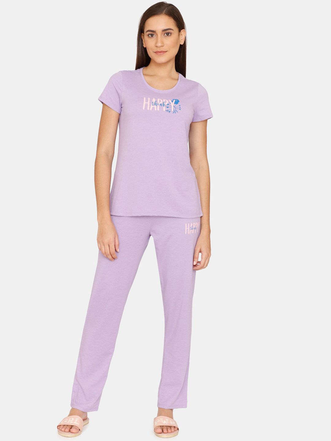 Rosaline by Zivame Women Purple Night suit Price in India