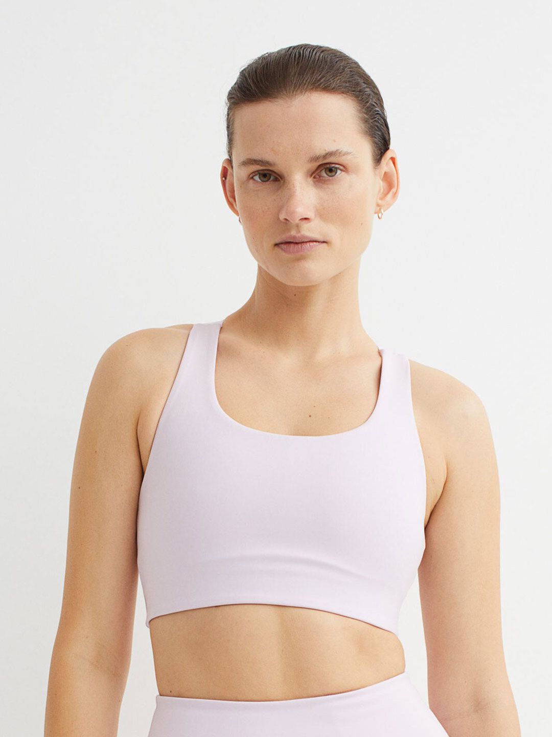 H&M Purple Solid High Support Sports Bra Price in India