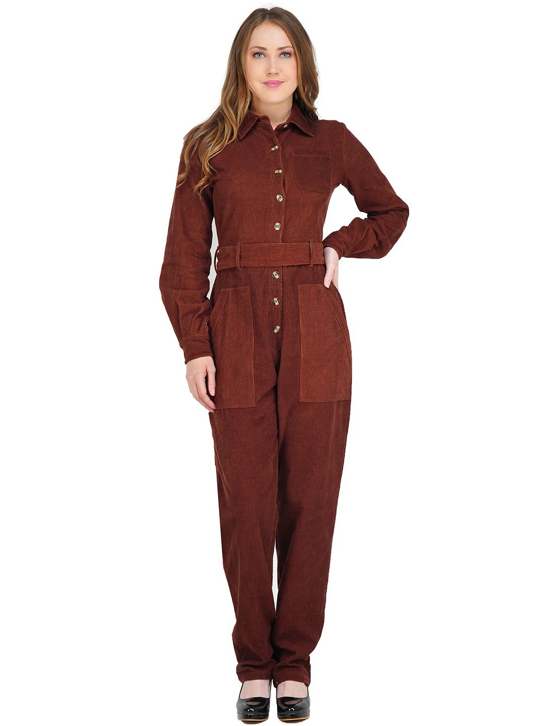 STALK Mustard Basic Jumpsuit Price in India