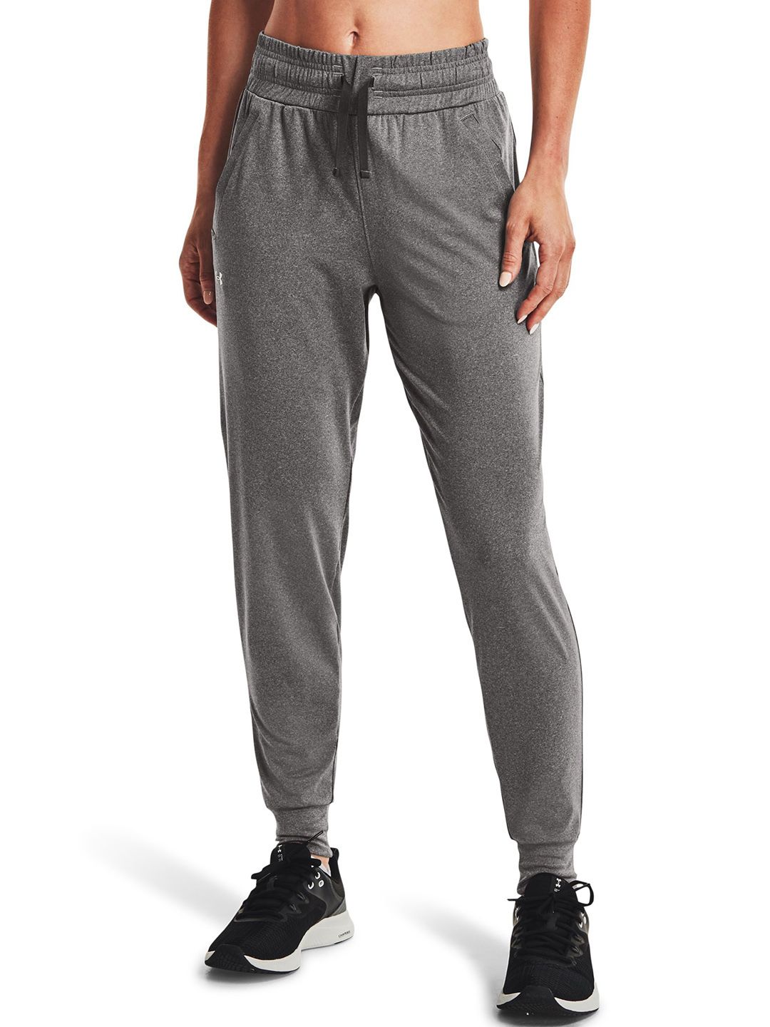 UNDER ARMOUR Women Grey Melange New Fabric Heat Gear Armour Joggers Price in India