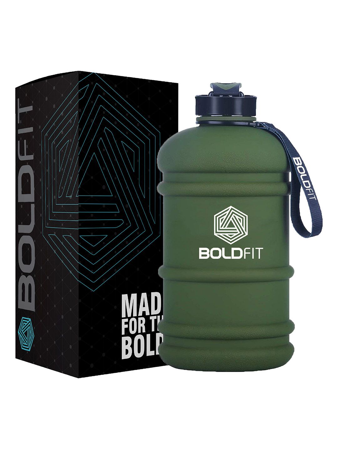 BOLDFIT Green & Blue Plastic Sipper Water Bottle Price in India