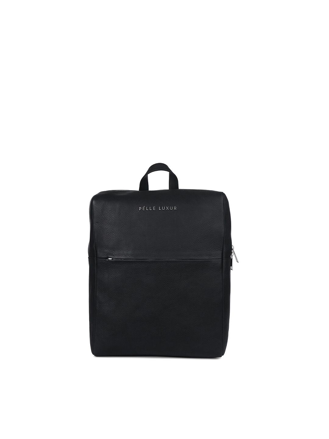 PELLE LUXUR Black Backpack Price in India