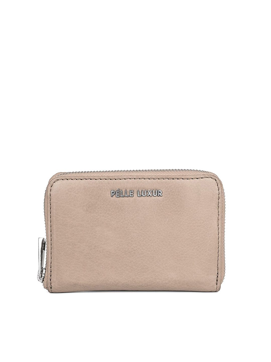 PELLE LUXUR Women Beige Leather Money Clip Price in India