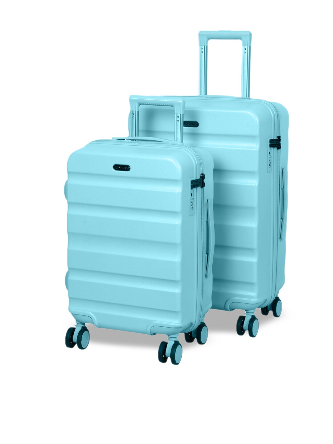 ROMEING Venice Sky Blue Set of 2 Polycarbonate Trolley Suitcase Price in India