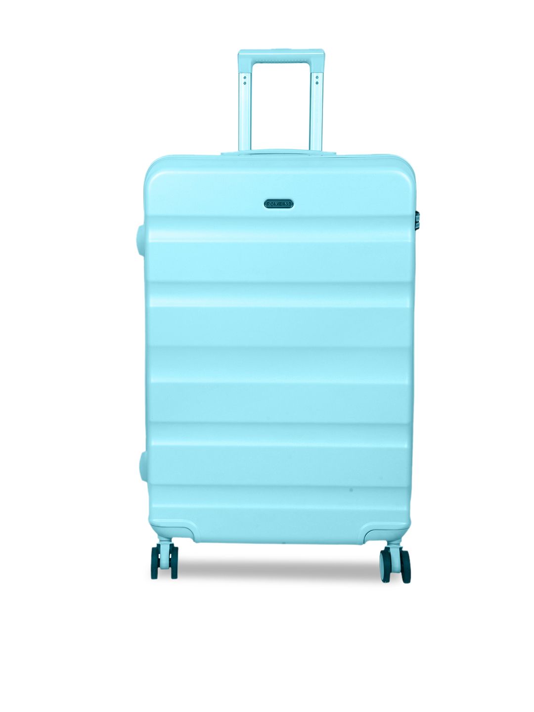ROMEING Venice Blue Textured Hard Sided Large Trolley Bag Price in India